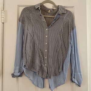 Free People striped button down